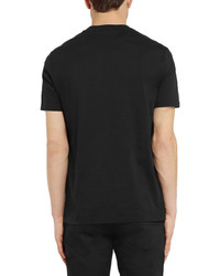 schwarzes bedrucktes T-Shirt mit einem Rundhalsausschnitt von Givenchy