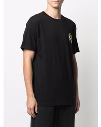 schwarzes bedrucktes T-Shirt mit einem Rundhalsausschnitt von RIPNDIP