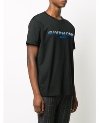 schwarzes bedrucktes T-Shirt mit einem Rundhalsausschnitt von Givenchy