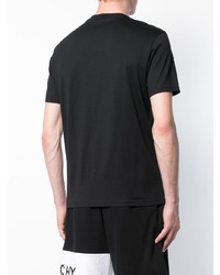 schwarzes bedrucktes T-Shirt mit einem Rundhalsausschnitt von Givenchy