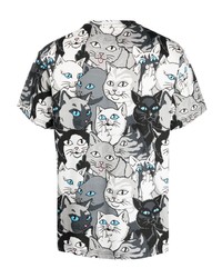 schwarzes bedrucktes T-Shirt mit einem Rundhalsausschnitt von RIPNDIP