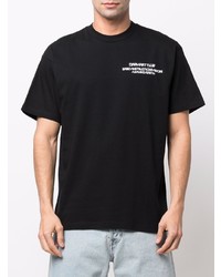 schwarzes bedrucktes T-Shirt mit einem Rundhalsausschnitt von Carhartt WIP