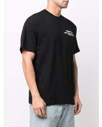 schwarzes bedrucktes T-Shirt mit einem Rundhalsausschnitt von Carhartt WIP