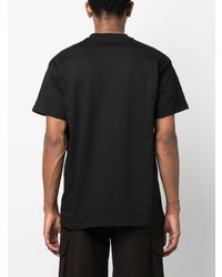 schwarzes bedrucktes T-Shirt mit einem Rundhalsausschnitt von Carhartt WIP