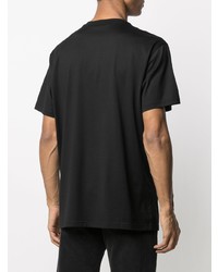 schwarzes bedrucktes T-Shirt mit einem Rundhalsausschnitt von Givenchy