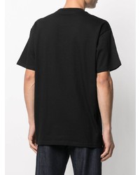 schwarzes bedrucktes T-Shirt mit einem Rundhalsausschnitt von Carhartt WIP