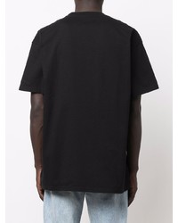 schwarzes bedrucktes T-Shirt mit einem Rundhalsausschnitt von Carhartt WIP