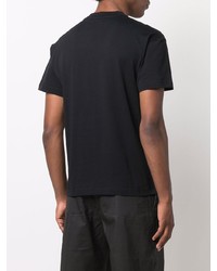 schwarzes bedrucktes T-Shirt mit einem Rundhalsausschnitt von Jacquemus