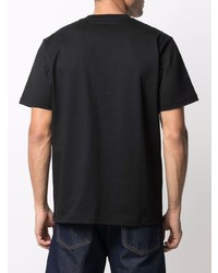 schwarzes bedrucktes T-Shirt mit einem Rundhalsausschnitt von Carhartt WIP