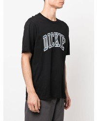schwarzes bedrucktes T-Shirt mit einem Rundhalsausschnitt von Dickies