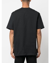 schwarzes bedrucktes T-Shirt mit einem Rundhalsausschnitt von Filson