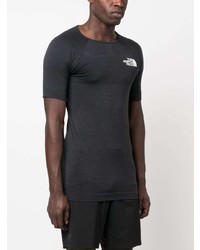 schwarzes bedrucktes T-Shirt mit einem Rundhalsausschnitt von The North Face