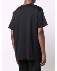 schwarzes bedrucktes T-Shirt mit einem Rundhalsausschnitt von Givenchy