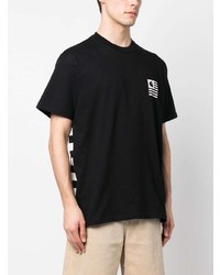 schwarzes bedrucktes T-Shirt mit einem Rundhalsausschnitt von Carhartt WIP