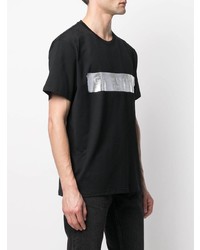 schwarzes bedrucktes T-Shirt mit einem Rundhalsausschnitt von Givenchy