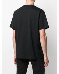 schwarzes bedrucktes T-Shirt mit einem Rundhalsausschnitt von Givenchy