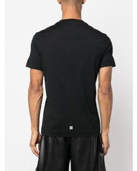 schwarzes bedrucktes T-Shirt mit einem Rundhalsausschnitt von Givenchy