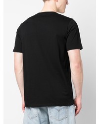 schwarzes bedrucktes T-Shirt mit einem Rundhalsausschnitt von Carhartt WIP