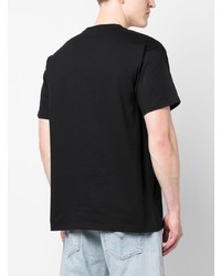 schwarzes bedrucktes T-Shirt mit einem Rundhalsausschnitt von Carhartt WIP