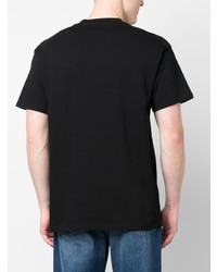 schwarzes bedrucktes T-Shirt mit einem Rundhalsausschnitt von Carhartt WIP