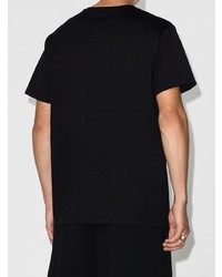 schwarzes bedrucktes T-Shirt mit einem Rundhalsausschnitt von Givenchy