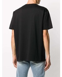 schwarzes bedrucktes T-Shirt mit einem Rundhalsausschnitt von Givenchy