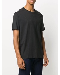 schwarzes bedrucktes T-Shirt mit einem Rundhalsausschnitt von Levi's