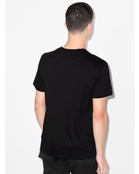 schwarzes bedrucktes T-Shirt mit einem Rundhalsausschnitt von Valentino