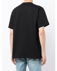 schwarzes bedrucktes T-Shirt mit einem Rundhalsausschnitt von Carhartt WIP