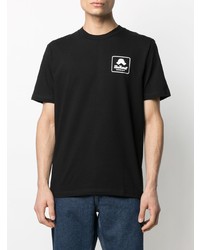 schwarzes bedrucktes T-Shirt mit einem Rundhalsausschnitt von Carhartt WIP