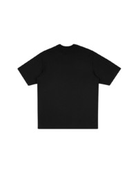 schwarzes bedrucktes T-Shirt mit einem Rundhalsausschnitt von Supreme