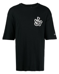 schwarzes bedrucktes T-Shirt mit einem Rundhalsausschnitt von Mauna Kea