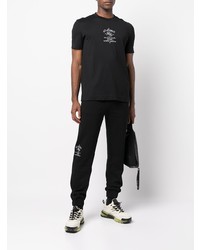 schwarzes bedrucktes T-Shirt mit einem Rundhalsausschnitt von Givenchy