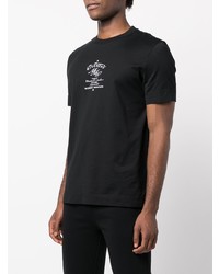 schwarzes bedrucktes T-Shirt mit einem Rundhalsausschnitt von Givenchy