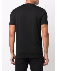 schwarzes bedrucktes T-Shirt mit einem Rundhalsausschnitt von Givenchy