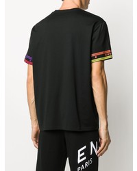 schwarzes bedrucktes T-Shirt mit einem Rundhalsausschnitt von Givenchy