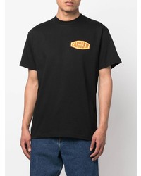 schwarzes bedrucktes T-Shirt mit einem Rundhalsausschnitt von Carhartt WIP