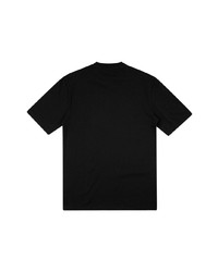 schwarzes bedrucktes T-Shirt mit einem Rundhalsausschnitt von Palace