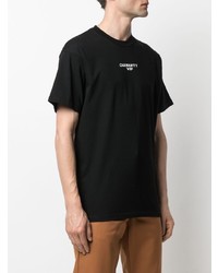 schwarzes bedrucktes T-Shirt mit einem Rundhalsausschnitt von Carhartt WIP