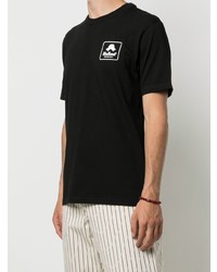 schwarzes bedrucktes T-Shirt mit einem Rundhalsausschnitt von Carhartt WIP