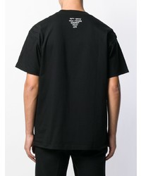 schwarzes bedrucktes T-Shirt mit einem Rundhalsausschnitt von Carhartt WIP