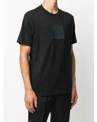 schwarzes bedrucktes T-Shirt mit einem Rundhalsausschnitt von Givenchy