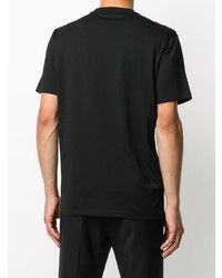 schwarzes bedrucktes T-Shirt mit einem Rundhalsausschnitt von Givenchy