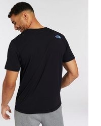 schwarzes bedrucktes T-Shirt mit einem Rundhalsausschnitt von The North Face