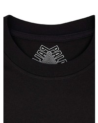 schwarzes bedrucktes T-Shirt mit einem Rundhalsausschnitt von Palace