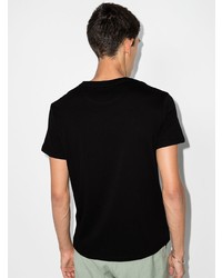 schwarzes bedrucktes T-Shirt mit einem Rundhalsausschnitt von Valentino