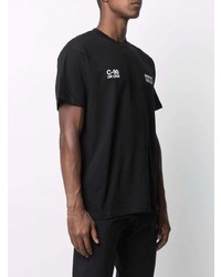 schwarzes bedrucktes T-Shirt mit einem Rundhalsausschnitt von Carhartt WIP