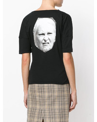 schwarzes bedrucktes T-shirt von Vivienne Westwood