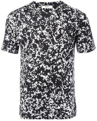 schwarzes bedrucktes T-shirt von Bally