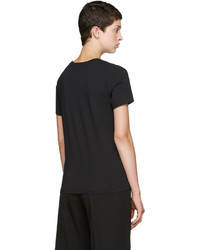 schwarzes bedrucktes T-shirt von Undercover